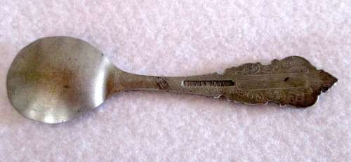 Vintage Pewter Norwegian Norge Viking, Tinn H.S Souvenir Spoon, Monogrammed. Collectors Item. 15cm.