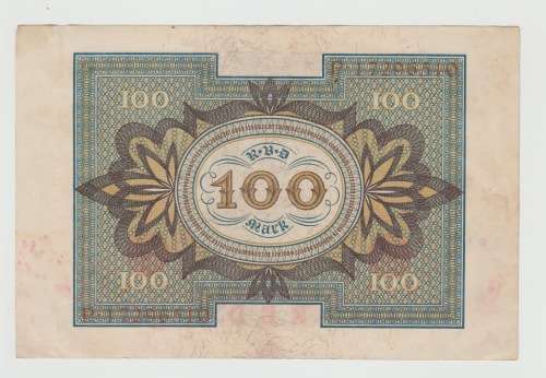 GERMANY BANKNOTE 100 mark , 1920 year