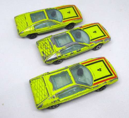 3 x Yatming Vintage 1967 Lamborghini Marzal Bertone Concept Car Diecast Model 1:64