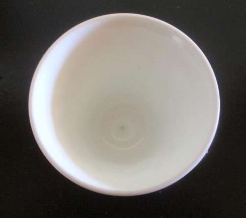 Vintage MilkGlass Chalice with Detailed Vine Pattern & Grapes. Gorgeous. 135mm high.