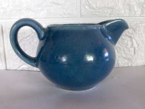 Vintage Bubblegum blue Ceramic Mild Jug, 75mm high.