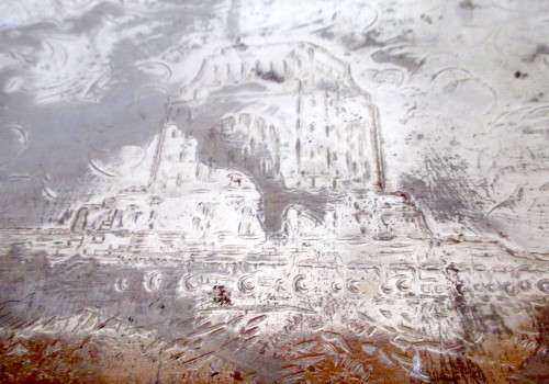 1949 Inuaguration of The Voortrekker Monument, silver plated Tray and chocolate box. RARE. As photo.