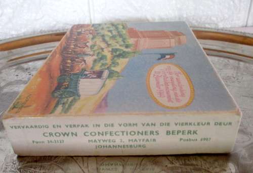 1949 Inuaguration of The Voortrekker Monument, silver plated Tray and chocolate box. RARE. As photo.