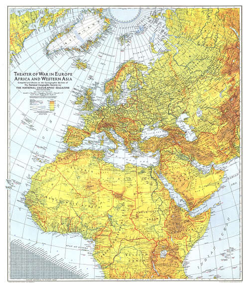 1942 Theater of War in Europe, Africa and Western Asia . National Geographic Society.