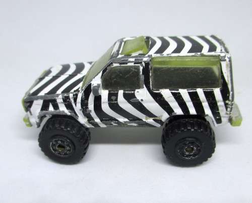 1987 Matchbox Ford Bronco II Zebra Striped Diecast 1:57 Scale