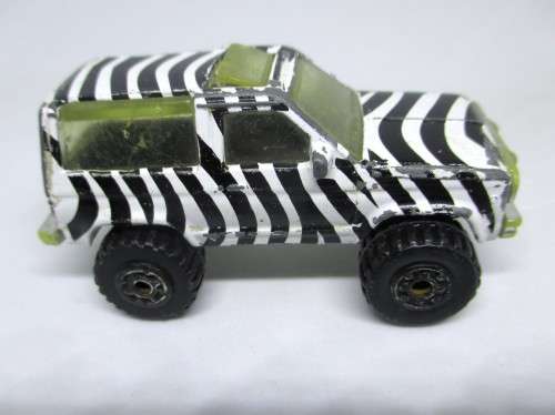 1987 Matchbox Ford Bronco II Zebra Striped Diecast 1:57 Scale
