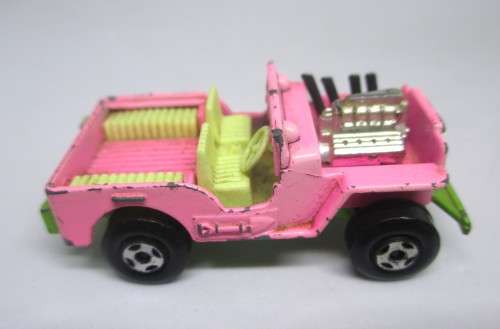 1971 Matchbox Lesney Superfast No 2 Jeep Hot Rod Pink England