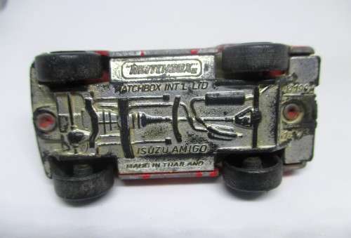 Matchbox 1991 Red Isuzu Amigo, Made in Thailand. As per Photo.