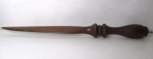 Hand-Carved Wooden Letter Opener. 230mm long. Stylish item.