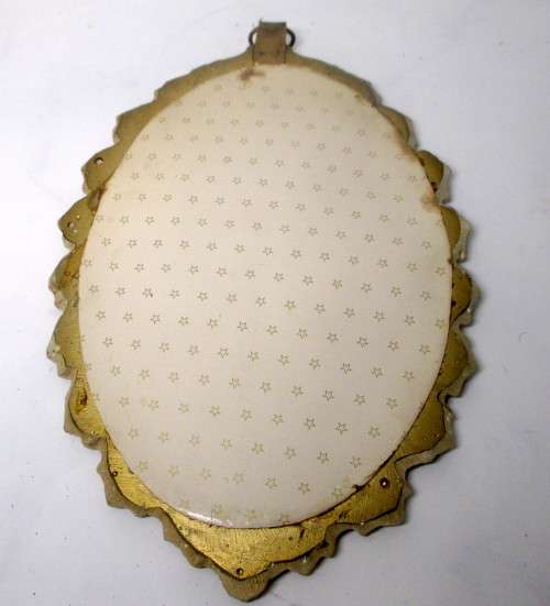 Vintage Feather Art, in Cast Frame. Signed Honay. 200mm x 130mm.
