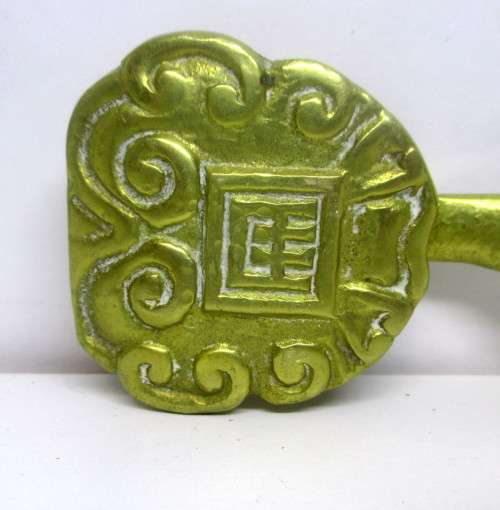 Vintage Brass Ambassador Taipei Hotel Bronze Wax Stamp?/Paper Weight. 16cm long