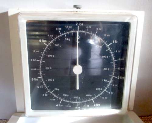 Vintage Retro Wall Mount Folding Kitchen Weigh Scale Prestige West Germany. as per photo.
