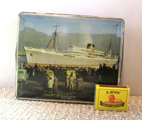 VINTAGE SOUTH AFRICA (PTY.) LTD. OBSERVATORY CAPE THE MAILSHIP LEAVING CAPE TOWN, EDWARD SHARP TIN