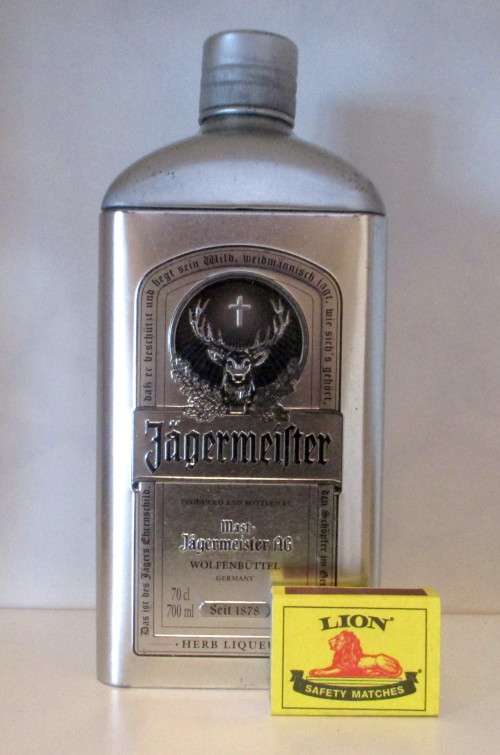 Jagermeister Limited Edition Collection Tin Can. 230mm high. Bar Decor.