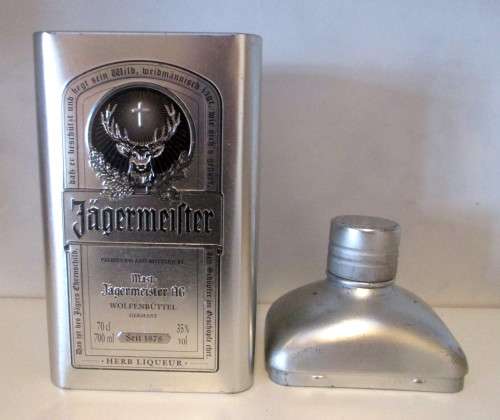 Jagermeister Limited Edition Collection Tin Can. 230mm high. Bar Decor.