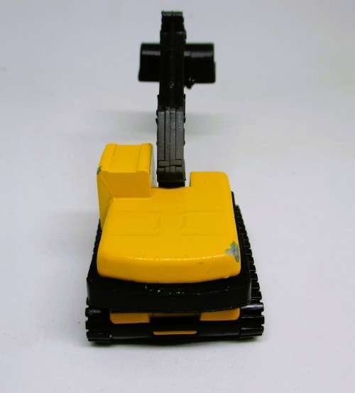 Majorette Pelle Mecanique Excavator Yellow No. 242 Die Cast Construction Equipment 1/100 Scale
