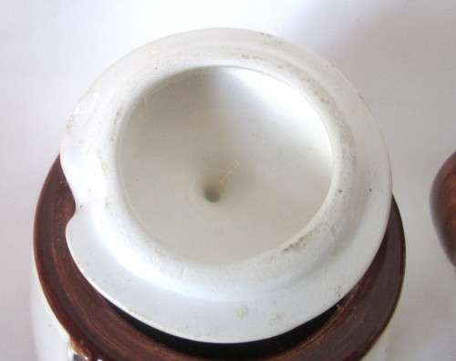 Handmade Ceranic Africa themed milk jug and sugar pot.