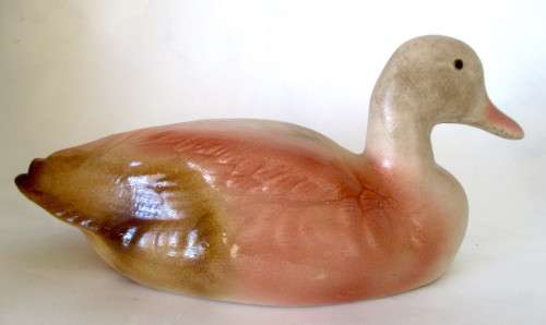 Large Vintage Ceramic Duck. Garden Decoration.  270x13x14cm. Spotless.