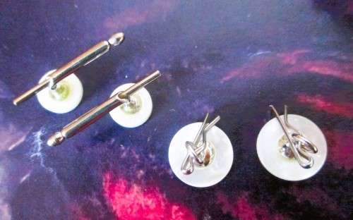 2 sets of Vintage Mother of pearl Cufflinks.