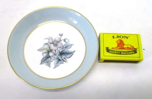 Vintage Royal Worcester Woodland Floral Bouquet Trinket Dish England. 110mm dia. Spotless