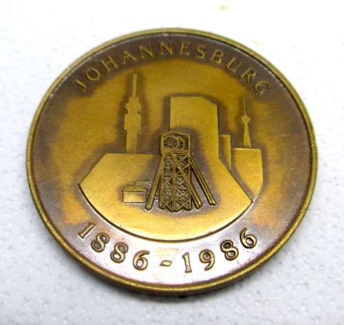 1886 - 1986 Johannesburg Centenary Medallion