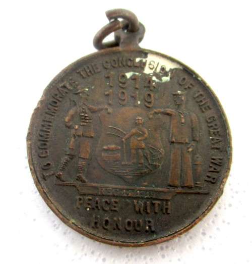 The Conclusion of The 1st World War from 1914 - 1919, Medallion.