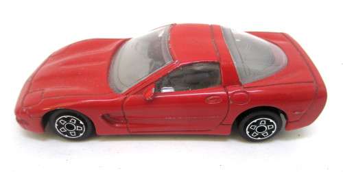 BBurago Burago Chevrolet Corvette red - 1/43 Scale Diecast