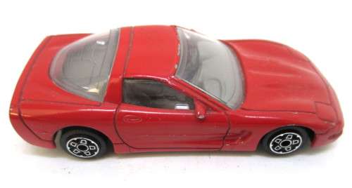 BBurago Burago Chevrolet Corvette red - 1/43 Scale Diecast