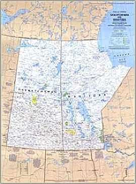 Close-Up:Canada Saskatchewan Manitoba Northwest Territories (National Geographic Society Map) 1979