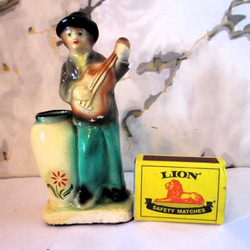 Lot of 3 Antique/Vintage porcelain figurines. Some chips, arm fixed. Cart Filler