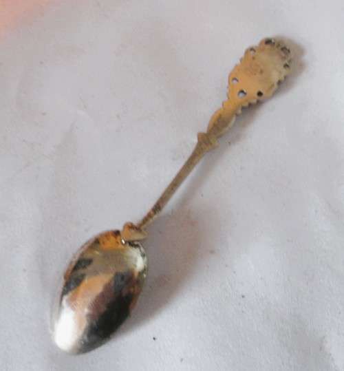 Souvenir Vintage Austrian EHJ 80 Continental Silver Collectible Spoon, KOHN a Rh. 9.5g
