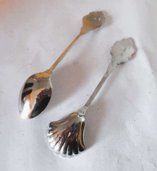 Souvenir Vintage Silver Color Collectible Spoons, Randburg and Drakensberg Garden.
