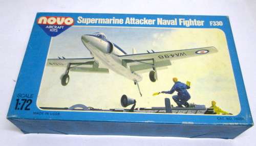 Novo 1:72 Supermarine Attacker Vintage Kit No. F330, Opened Box, Complete