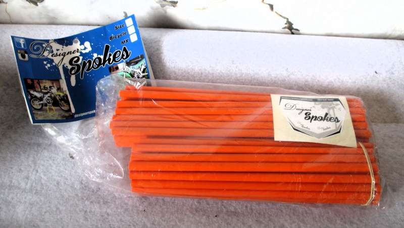 72 Designer Spoke Covers. Bright Orange. As per Photo.