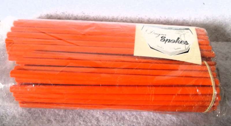 72 Designer Spoke Covers. Bright Orange. As per Photo.