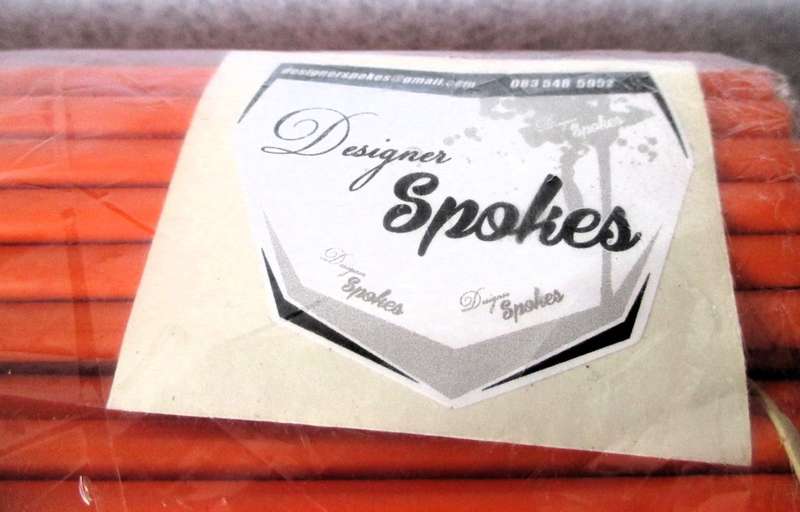 72 Designer Spoke Covers. Bright Orange. As per Photo.