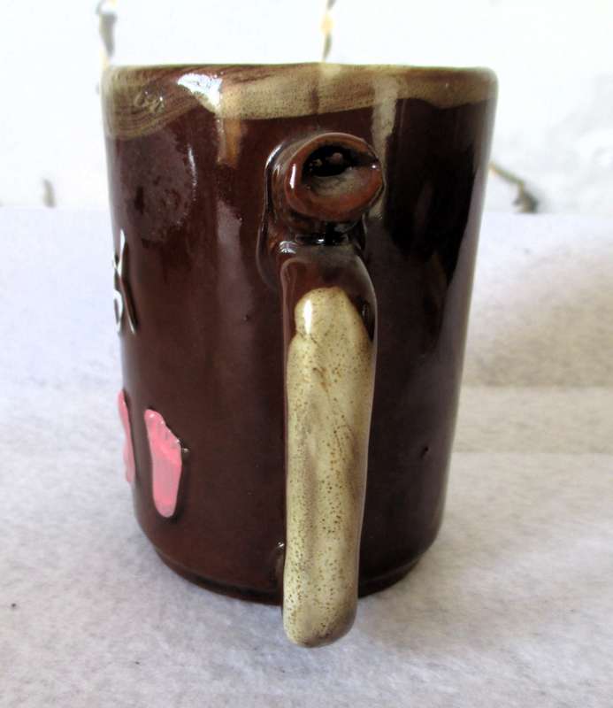 Vintage Brown Drip Beer Mug With Whistle My Hobby Japan