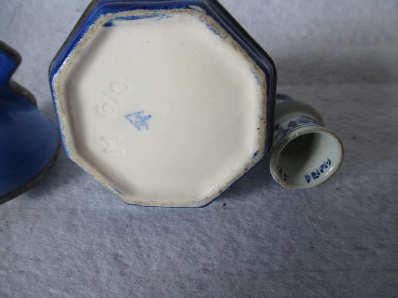 Two small Deft Vintage Porcelain windmills, perfect for printer tray. marked. as per photo.