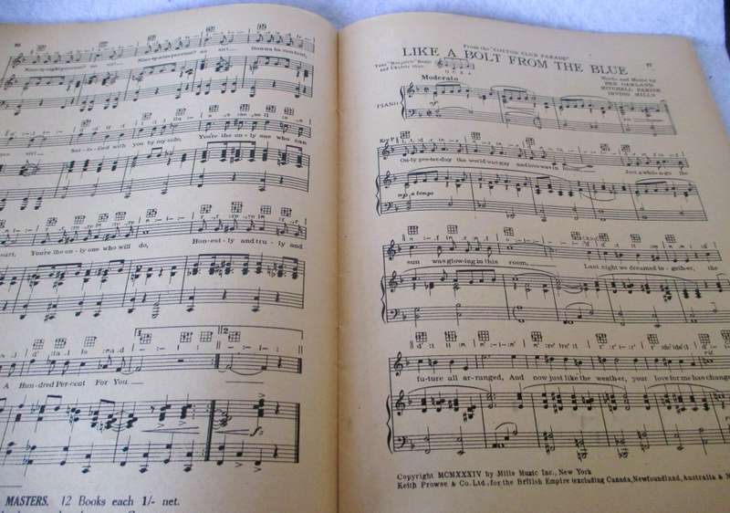 Keith Prowse` Jubilee Song & Dance Album - Complete Words, Tonic Sol-Fa, Ukulele and Full Piano 48p