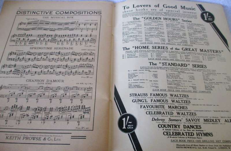 Keith Prowse` Jubilee Song & Dance Album - Complete Words, Tonic Sol-Fa, Ukulele and Full Piano 48p