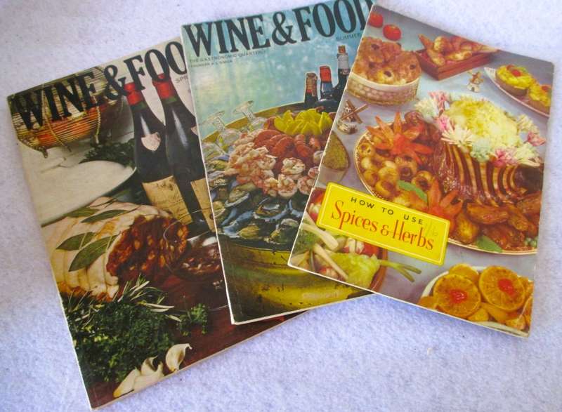 1967 Two Vintage Food and Wine Magazine, Andre Simon. plus Spices and Herb.