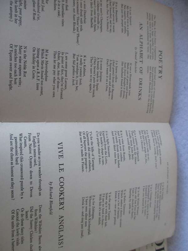 1964 Two Vintage Food and Wine Magazine, Andre Simon.