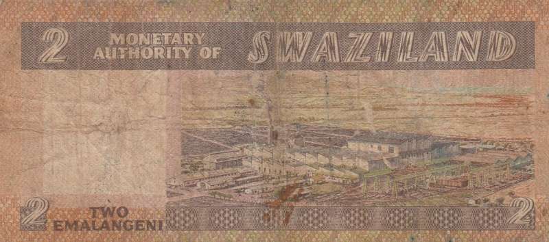 Swaziland, 2 Lilangeni, 1974. As per scan