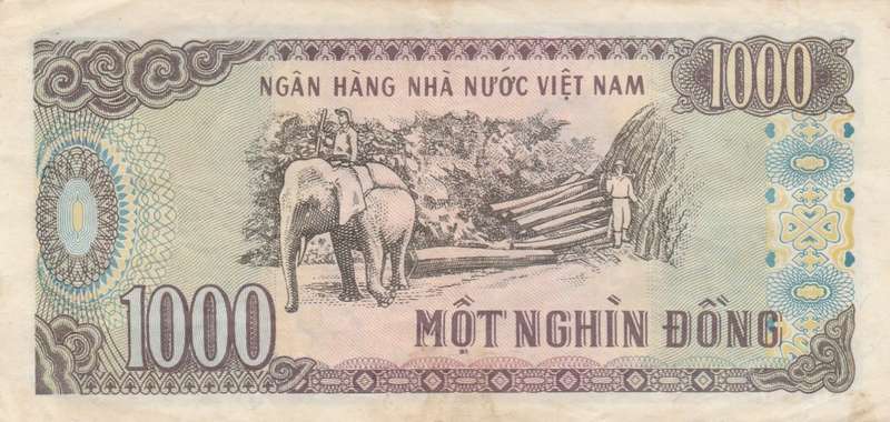 1988 Viet Nam Vietnam 1000 Dong . As per scan