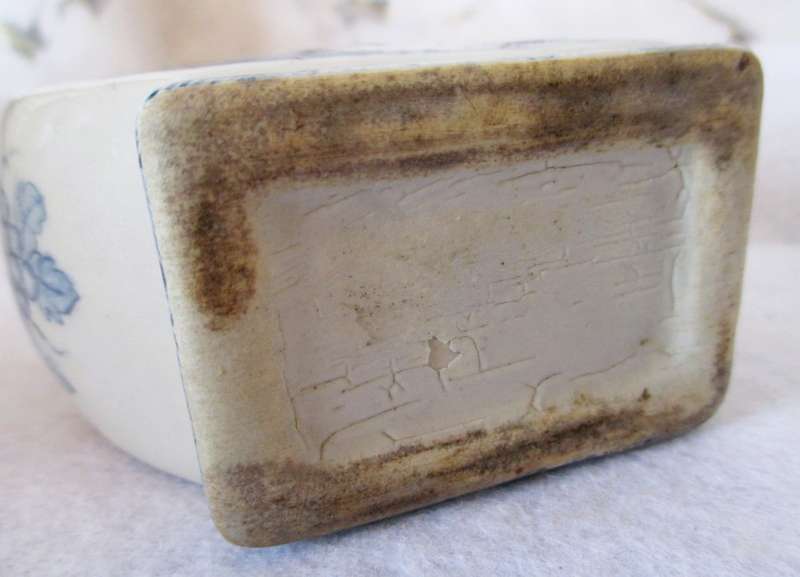 Antique Chinese Blue and White Moon Flask. Good Condition. 140mm