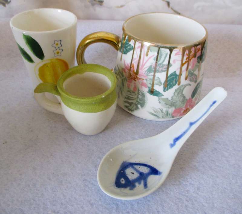 Lot of 4 Various Porcelain items. As per photo.