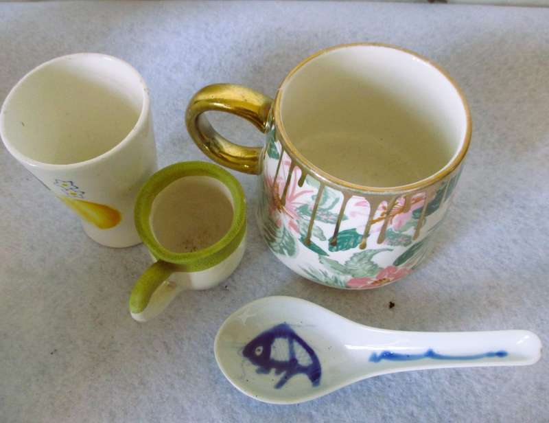 Lot of 4 Various Porcelain items. As per photo.
