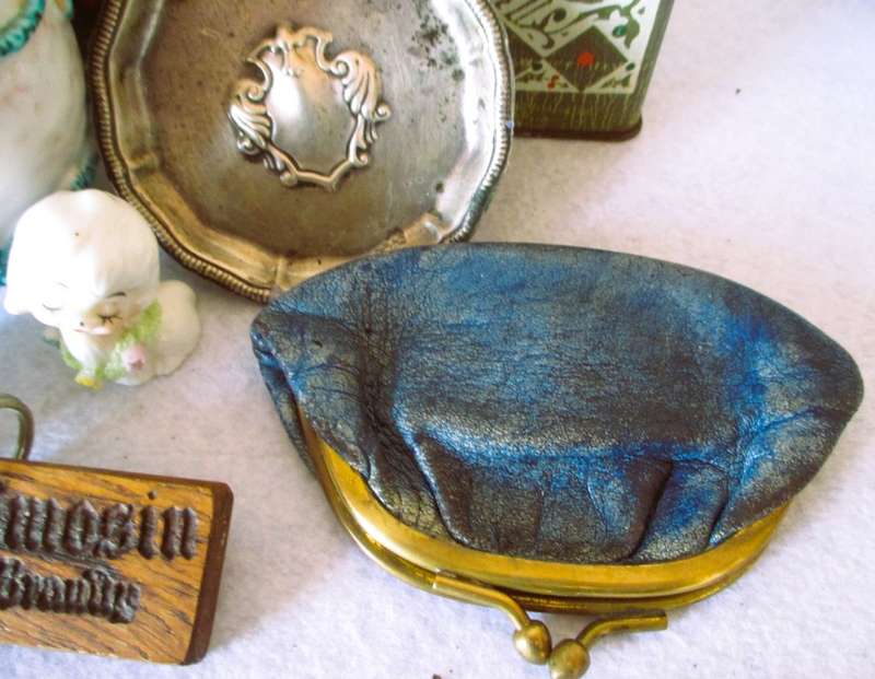 Beautiful Decorated Tin with various miscellanious items. As per photo.