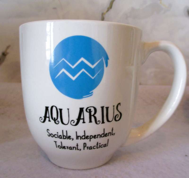 Large Aquarius Coffee Mug