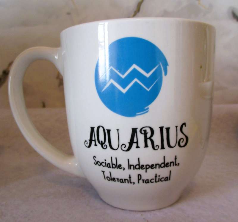Large Aquarius Coffee Mug